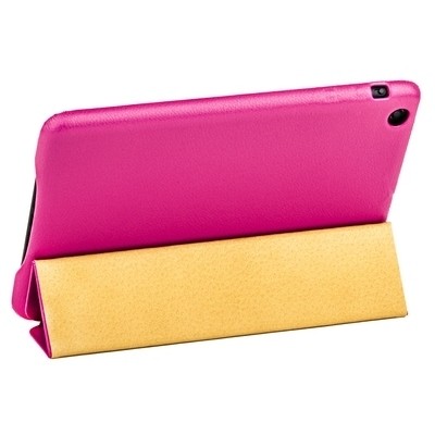 Кожаный чехол Jisoncase Executive для iPad mini Retina ярко-розовый