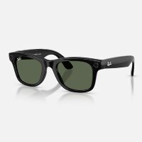 Ray-Ban Meta Gen 2 Wayfarer (линзы зеленые Classic G-15, глянцевая черная оправа) L