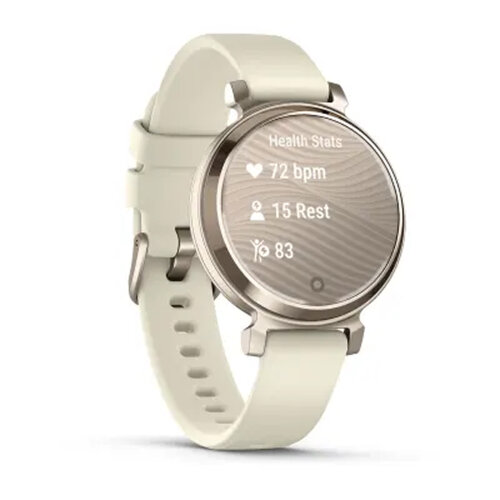 Умные часы Garmin Lily 2 35mm, Cream Gold, Coconut Silicone Band