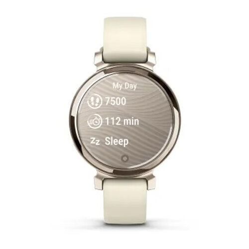 Умные часы Garmin Lily 2 35mm, Cream Gold, Coconut Silicone Band