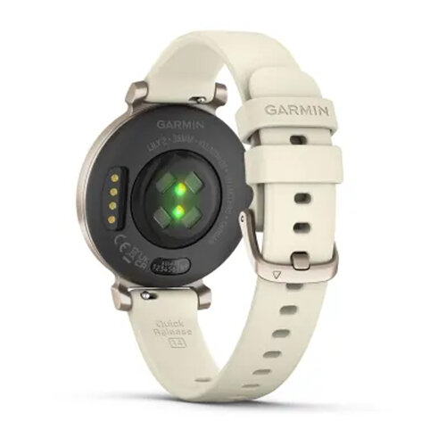 Умные часы Garmin Lily 2 35mm, Cream Gold, Coconut Silicone Band