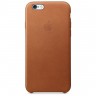 Чехол кожаный для iPhone 6s Plus Золотисто-коричневый