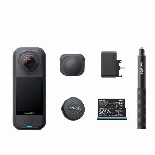 Лёгкая экшн-камера 360 Insta360 X4 Air Black Creator Bundle