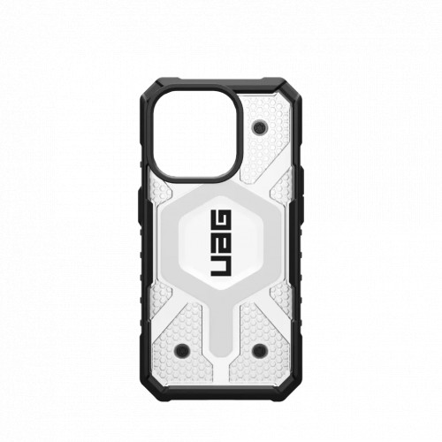 Защитный чехол Uag Pathfinder Clear для iPhone 15 Pro Max с MagSafe - Лед (Ice)