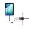 Кабель зарядки Zens USB-C — USB-C Charging Cable Pro 3, бордовый
