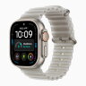 Apple Watch Ultra 4 49mm Titanium Case with Translucent Gray Ocean Band