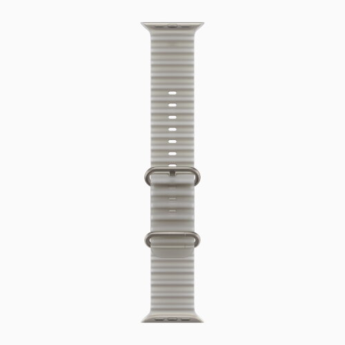 Apple Watch Ultra 4 49mm Titanium Case with Translucent Gray Ocean Band