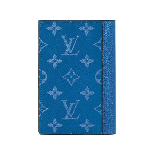 Обложка для паспорта Louis Vuitton Monogram Blue