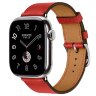 Apple Watch Hermes Series 11 42mm, классический красный ремешок
