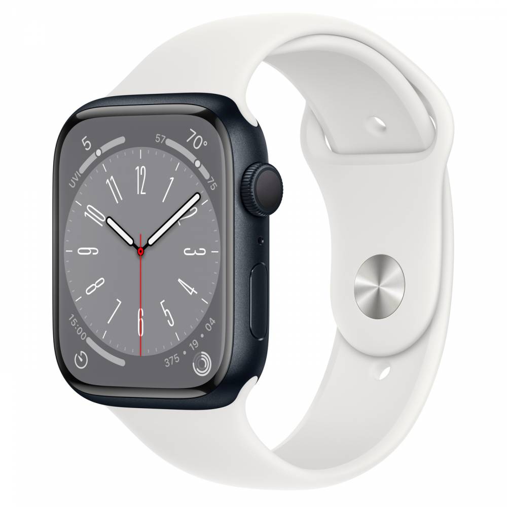 Купить Apple Watch 8 Aluminum Midnight 45mm White в Москве цена