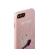 Набор iBacks Lady's Бегущий Кот для iPhone 8 Plus и 7 Plus - Розовый