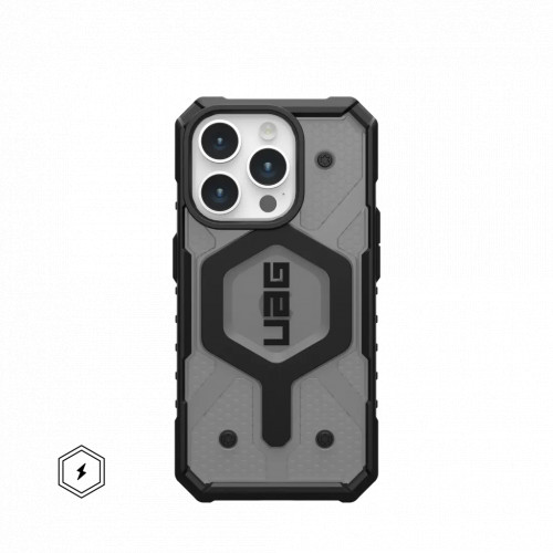 Защитный чехол Uag Pathfinder Clear для iPhone 15 Pro Max с MagSafe - Пепел (Ash)