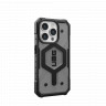 Защитный чехол Uag Pathfinder Clear для iPhone 15 Pro Max с MagSafe - Пепел (Ash)