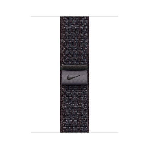 Apple Watch Series 9 45mm, Pink Aluminum Case with Nike Sport Loop - Black/Blue