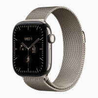 Apple Watch Series 12 46mm, Natural Titanium, Natural Milanese Loop