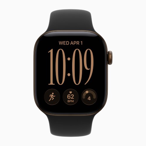 Apple Watch Series 12 46mm, Dark Bronze Aluminum Case with Sport Band - Black