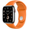 Apple Watch Hermes Series 10 46mm черный кожаный ремешок с раскладывающейся застежкой