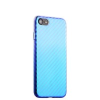 Силиконовая чехол-накладка J-case Colorful Fashion для iPhone 8 и 7 - Голубой оттенок