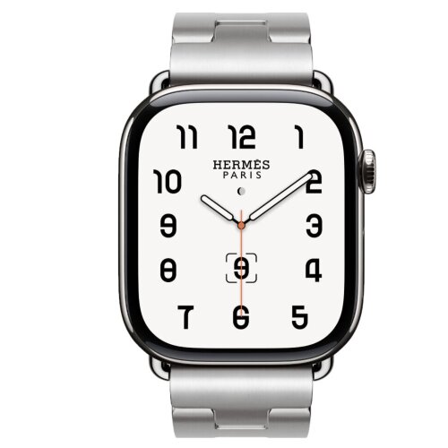 Apple Watch Hermes Series 11 46mm, блочный стальной браслет (L)