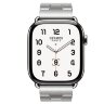 Apple Watch Hermes Series 11 46mm, блочный стальной браслет (L)