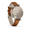 Умные часы Garmin Lily 2 Classic 35mm, Cream Gold, Tan Leather Band