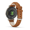 Умные часы Garmin Lily 2 Classic 35mm, Cream Gold, Tan Leather Band