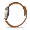 Умные часы Garmin Lily 2 Classic 35mm, Cream Gold, Tan Leather Band