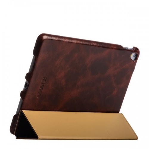 кожаный чехол подставка для планшета ipad pro 9,7 коричневый