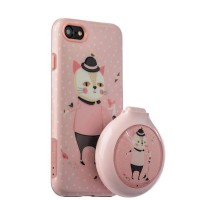 Набор iBacks Lady's Время Обеда для iPhone 8 и 7 - Розовый
