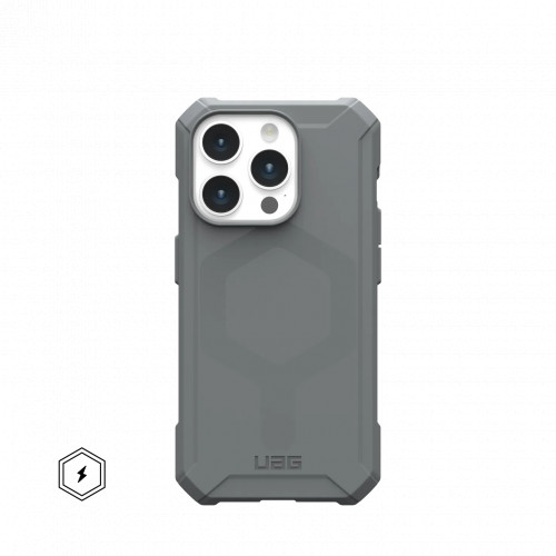 Защитный чехол Uag Essential Armor для iPhone 15 Pro Max с MagSafe - Серебро (Silver)