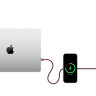 Кабель зарядки Zens USB-C — USB-C Charging Cable Prо 2, бордовый