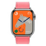 Apple Watch Hermes Series 9 41mm, классический кожаный ремешок светло-розового цвета
