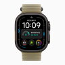 Apple Watch Ultra 4 49mm Black Titanium Case with Translucent Kelp Ocean Band