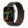 Apple Watch Series 12 42mm, Night Blue Ceramic Case with Sport Loop - Black Unity - Unity Rhythm