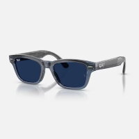 Ray-Ban Meta Audio Burbank Transitions (синий прозрачный / сапфировый фотохром)