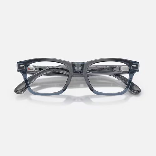 Ray-Ban Meta Audio Burbank Transitions (синий прозрачный / сапфировый фотохром)