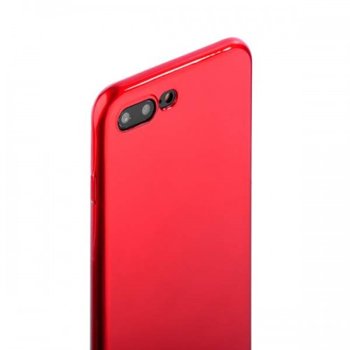 Силиконовая чехол-накладка J-case Shiny Glazed для iPhone 7 Plus и 8 Plus - Красный