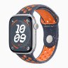 Apple Watch Series 10 46mm, Silver Aluminum Case with Nike Sport Band - Blue Flame