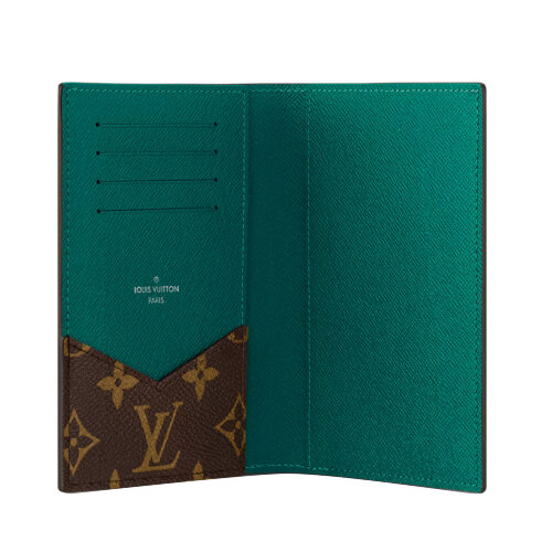 Обложка для паспорта Louis Vuitton Monogram Borneo Green