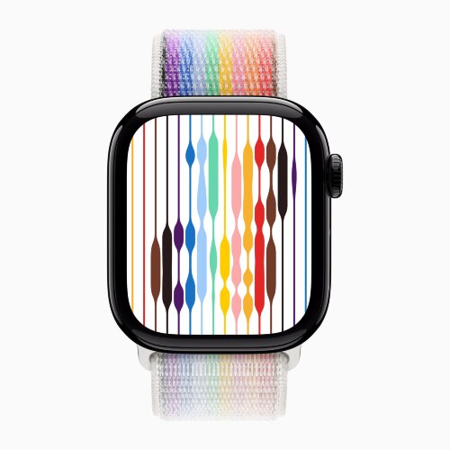 Apple Watch Series 11 42mm, Jet Black Aluminum Case with Sport Loop - Pride Edition