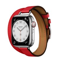 Apple Watch Series 7 Hermes 41mm, with Attelage Double Tour Rouge de Coeur