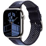 Apple Watch Hermes Series 11 42mm,  синий трикотажный ремешок
