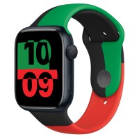 Apple Watch Series 8 45mm, Midnight Aluminum Case with Sport Band - Black Unity