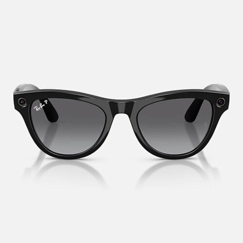 Ray-Ban Meta Gen 2 Skyler (глянцевая черная оправа, линзы графитовые, Polarized)