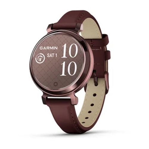 Умные часы Garmin Lily 2 Classic 35mm, Dark Bronze, Mulberry Leather Band