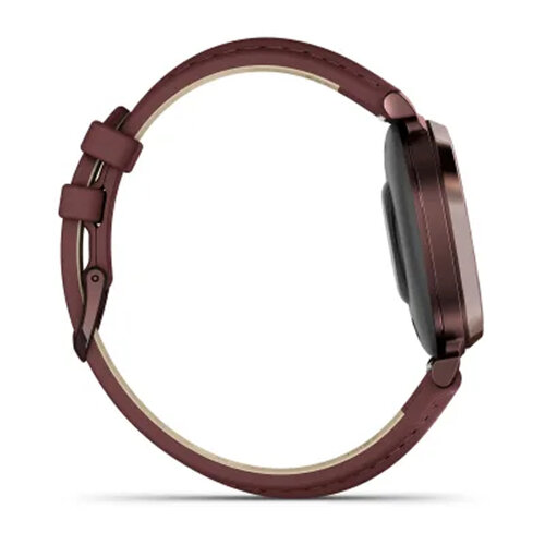 Умные часы Garmin Lily 2 Classic 35mm, Dark Bronze, Mulberry Leather Band