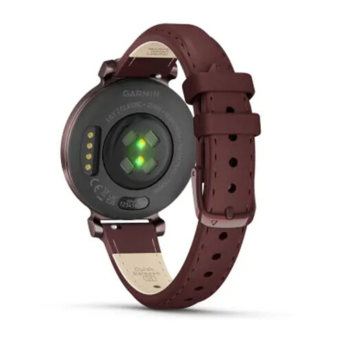 Умные часы Garmin Lily 2 Classic 35mm, Dark Bronze, Mulberry Leather Band