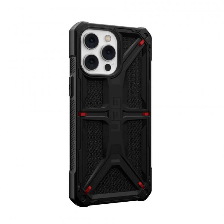 Защитный чехол Uag Monarch для iPhone 14 Pro Max - Черный Кевлар (Kavlar-Black)