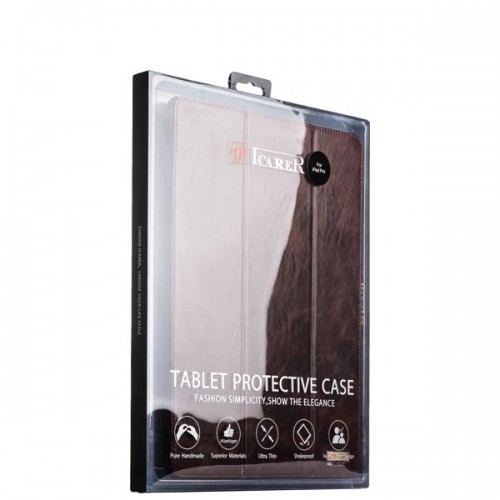 Кожаный чехол i-Carer для iPad Pro 12,9 Кофейный