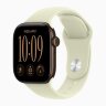 Apple Watch Series 12 46mm, Dark Bronze Aluminum Case with Sport Band - Pale Succulent